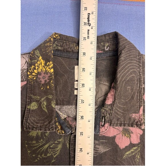 Quiksilver Floral Button Up Shirt Men's Size M Brown - Picture 7 of 9